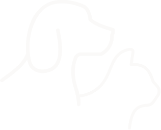 dog and cat line shape